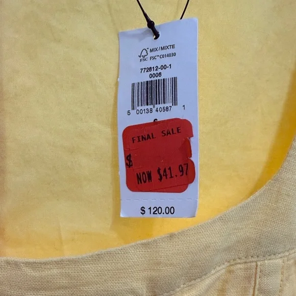 Yellow Women's Dress - Picture 4 of 5